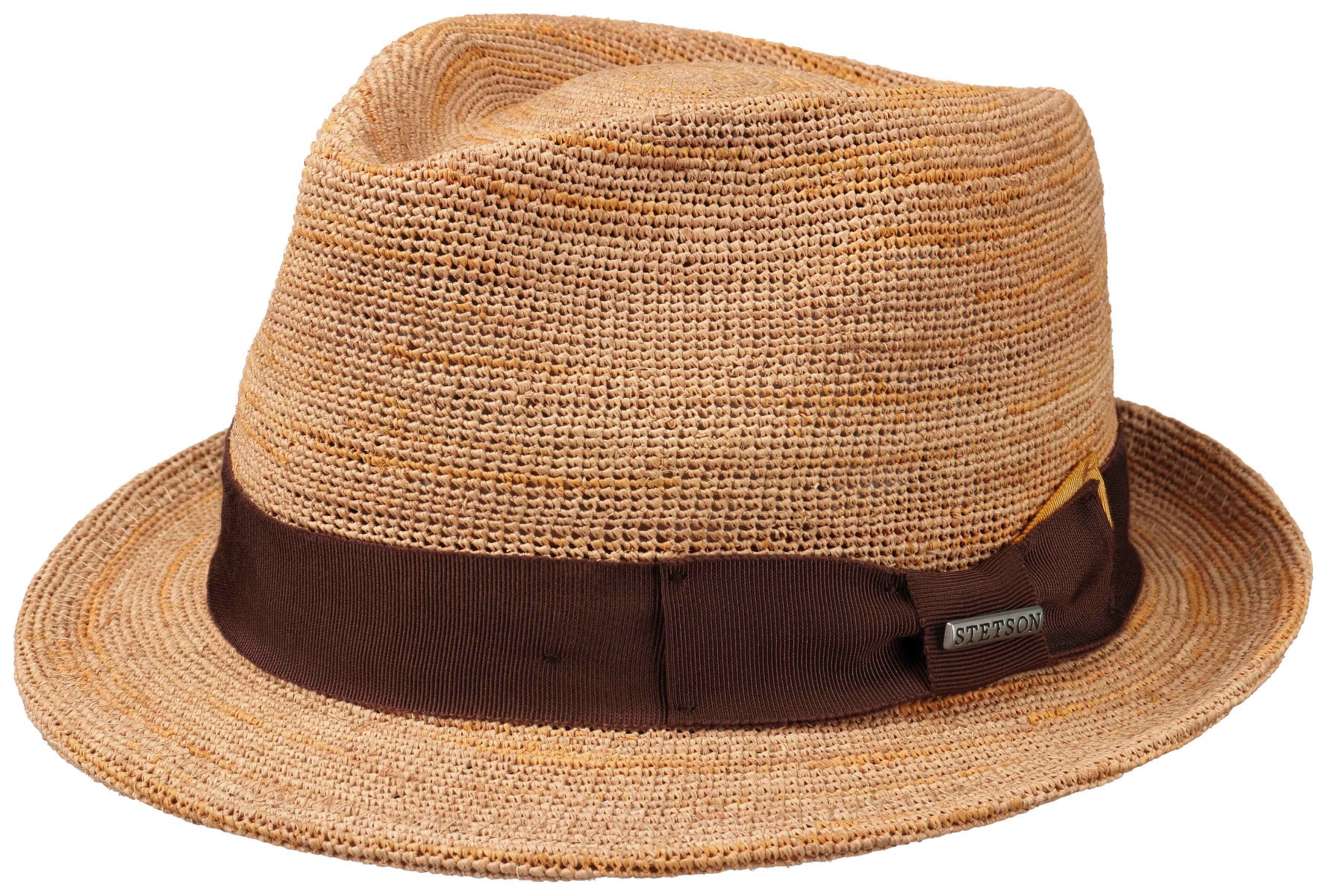TRILBY RAFFIA CROCHET    STETSON CAMEL