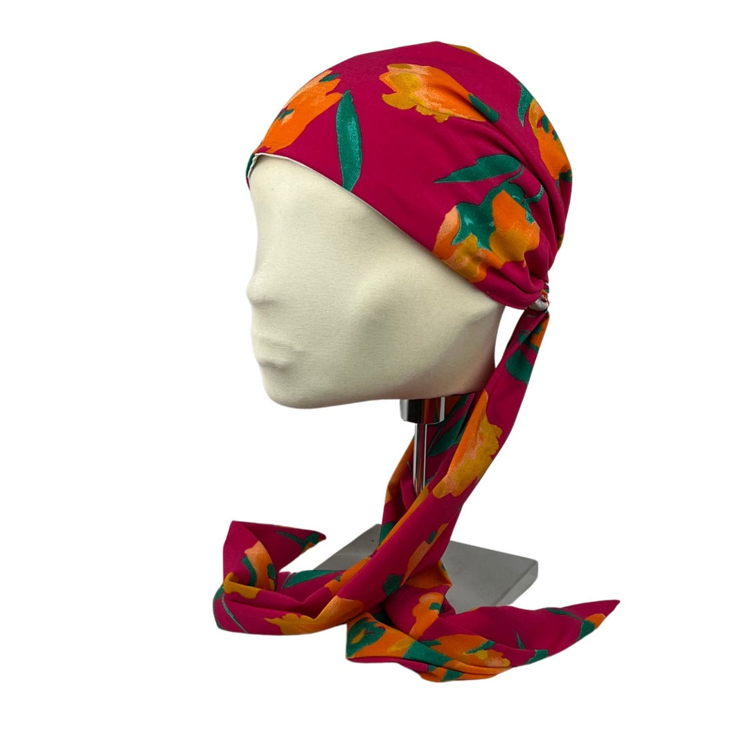 Bindeturban BW Tulpen Pink