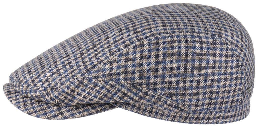 BELFAST LINEN CHECK STETSON BLAU Art 6383202