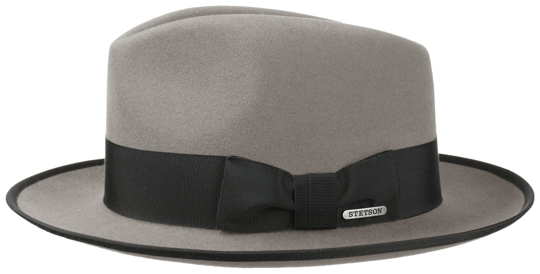 FEDORA FURFELT STETSON HELLGRAU