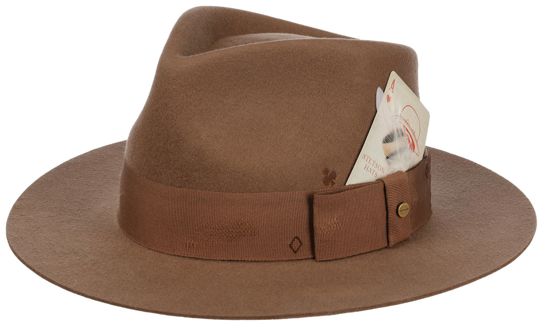 FEDORA WOOLFELT CARD AS STETSON CAMEL