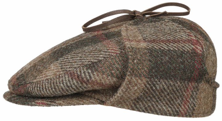 TOP FLAP KARO GLENCHECK  STETSON CAMEL