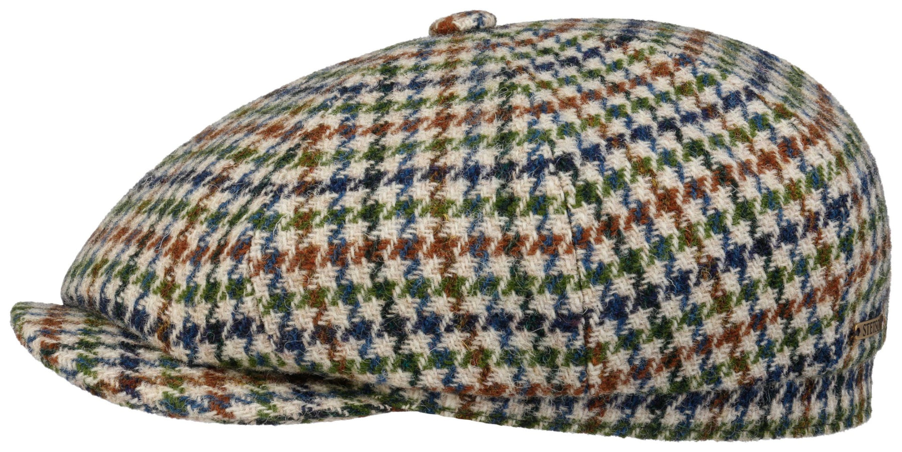 Flatcap Hatteras Harris Tweed Stetson Karo Blau