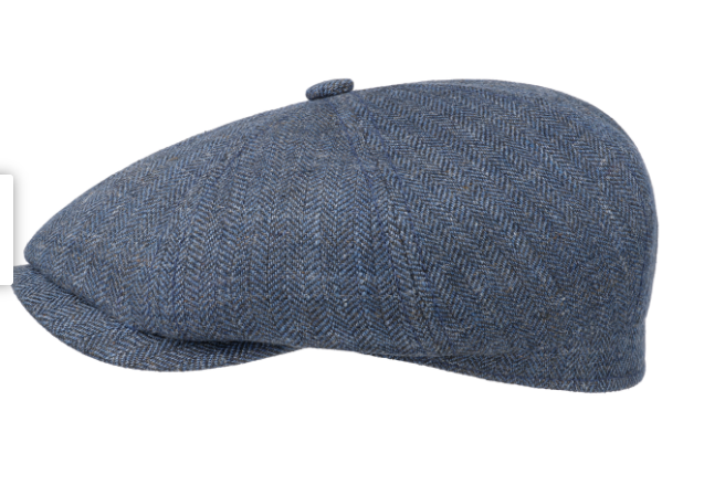 HATTERAS LINEN HERRINGB STETSON BLAU