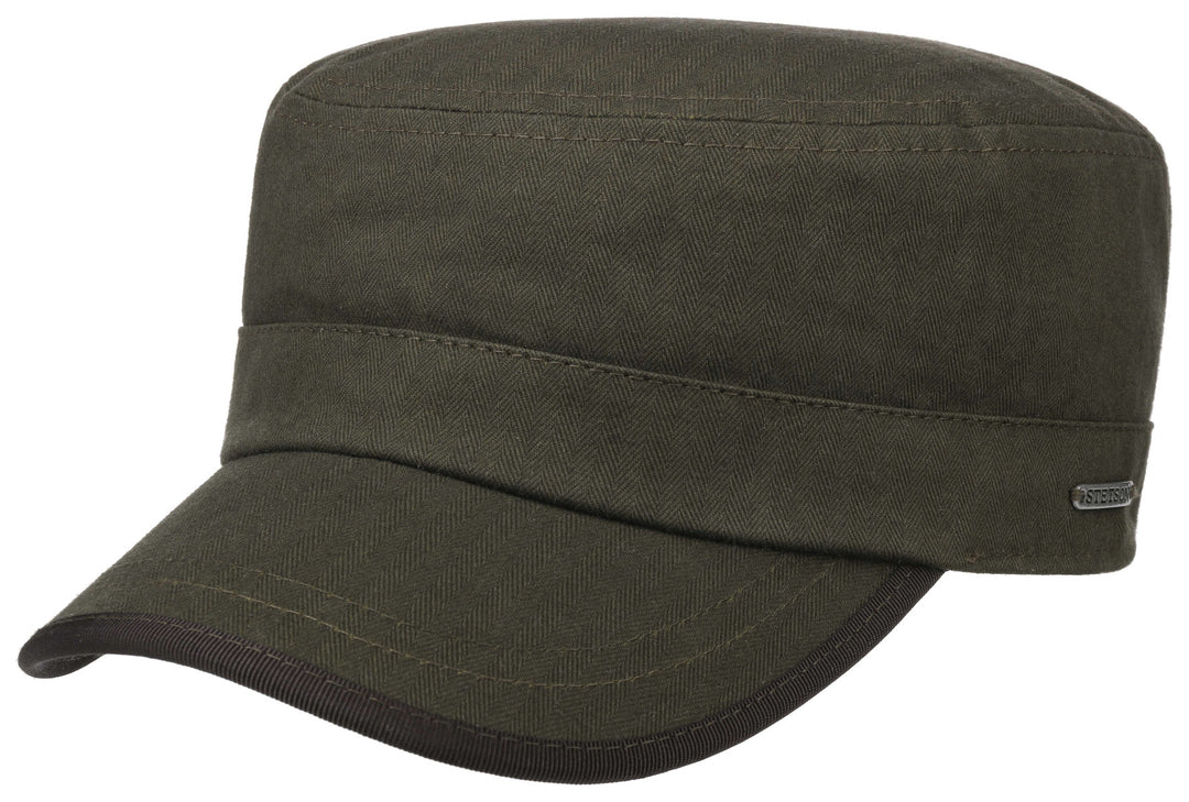 ARMY CAP CO HERRINGBONE STETSON OLIV