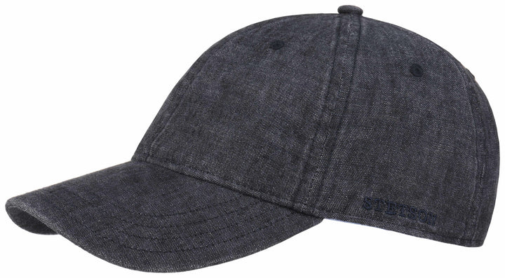 BASEBALL CAP LINEN STETSON GRAU
