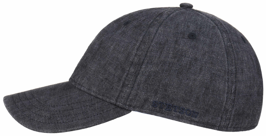 BASEBALL CAP LINEN STETSON GRAU