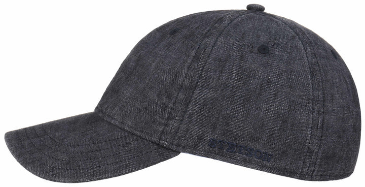 BASEBALL CAP LINEN STETSON GRAU