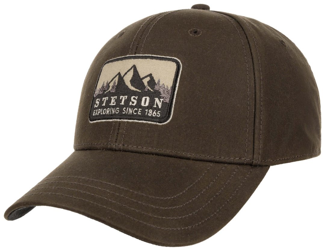 Baseball Cap Waxed Stetson Chocolate