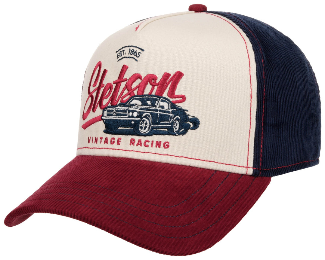 Trucker Cap Vintage Racin Stetson Wine Offwhite