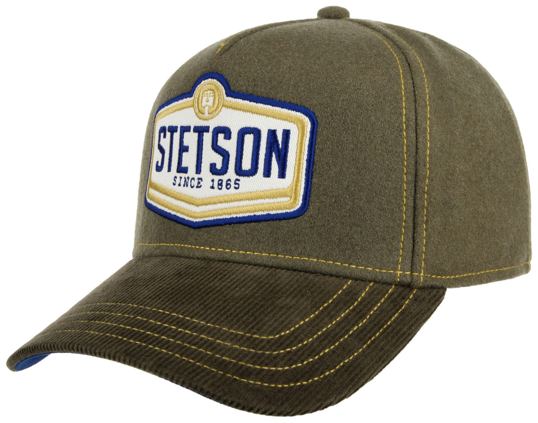Trucker Cap Wool Piston Stetson Oliv