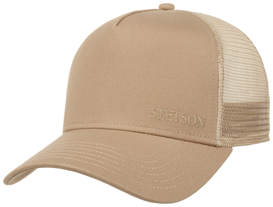Trucker Cap Cotton Stetson Beige