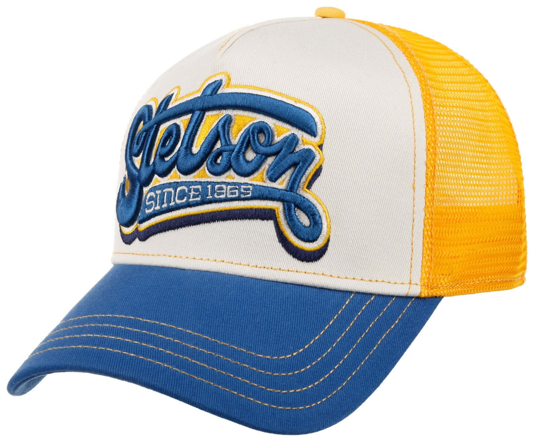 Trucker Cap Lettering Stetson Blau Weiß