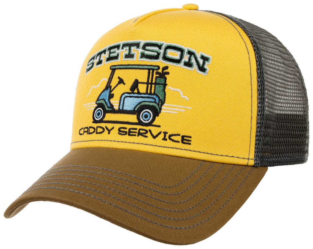 Trucker Cap Golf Caddy Service Stetson Braun / Gelb