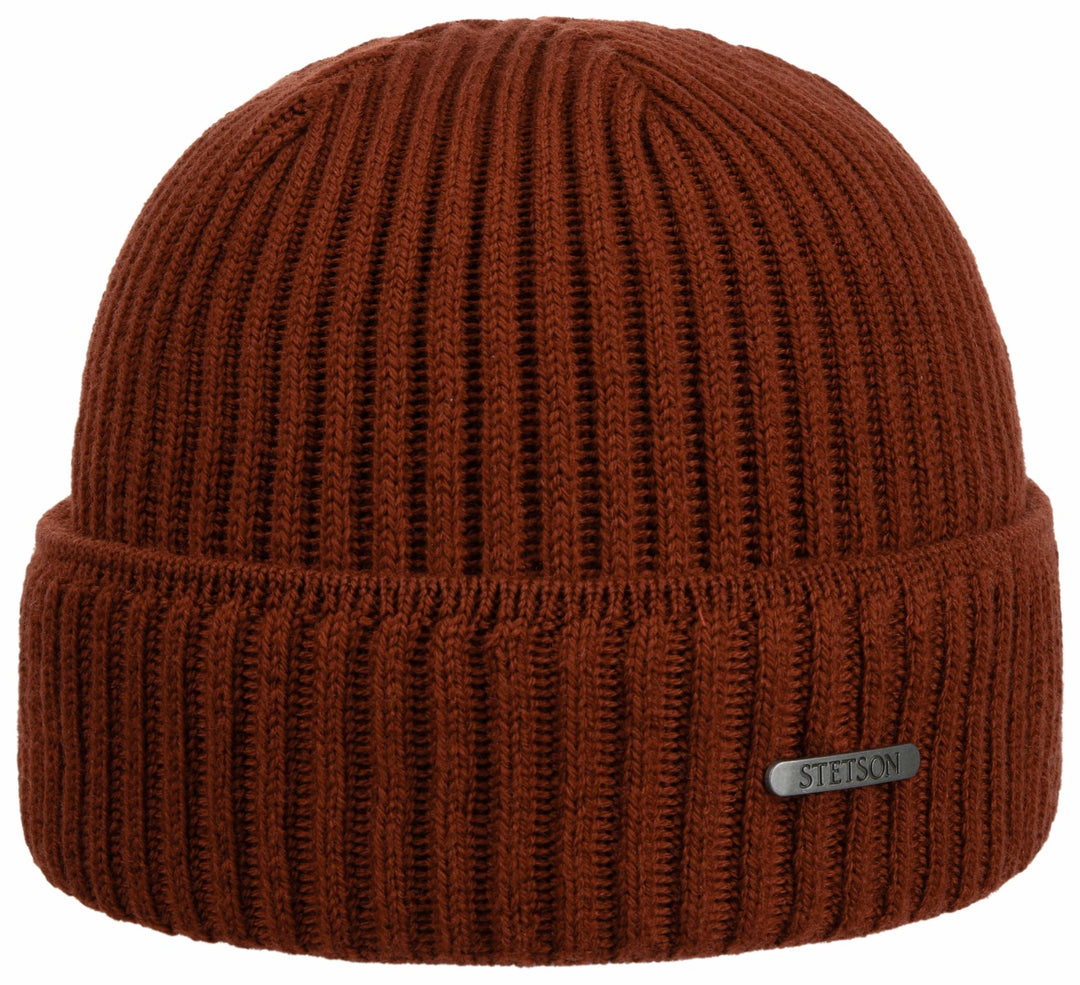 Strickmütze Parkmann Merinowolle Stetson Rost