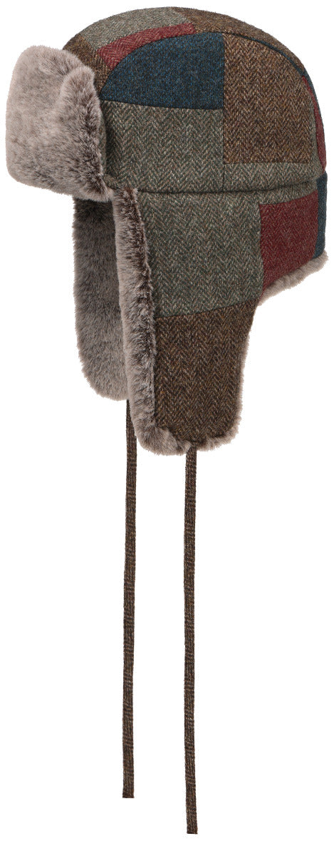 BOMBER CAP PATCHWORK WOOLSTETSON FISCHGRAT