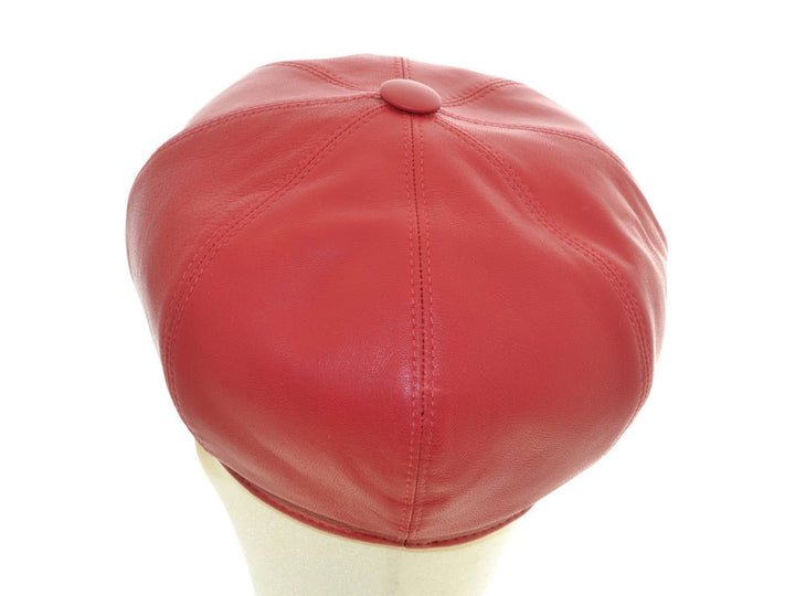 BALLONMÜTZE LEDER BULLANI ROT - Hut - online.at