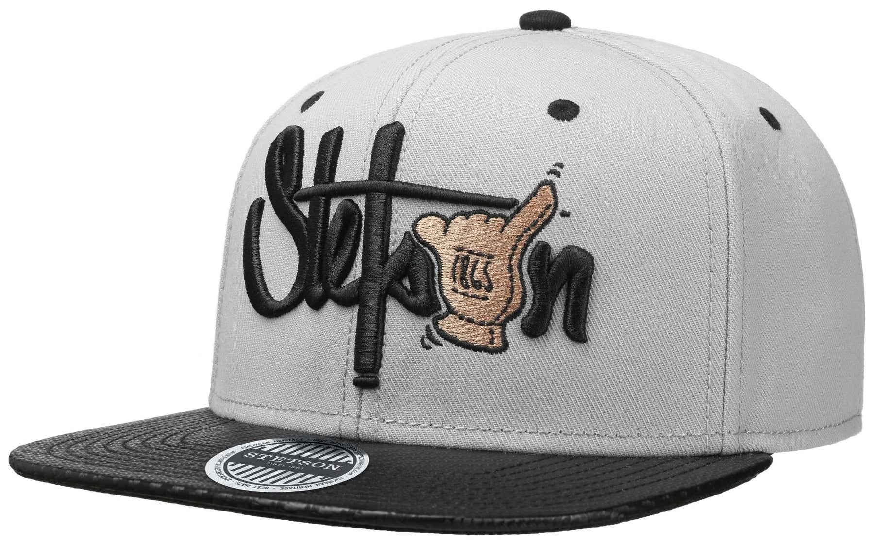 BASEBALL CAP SHAKA COTTON STETSON GRAU - Hut - online.at