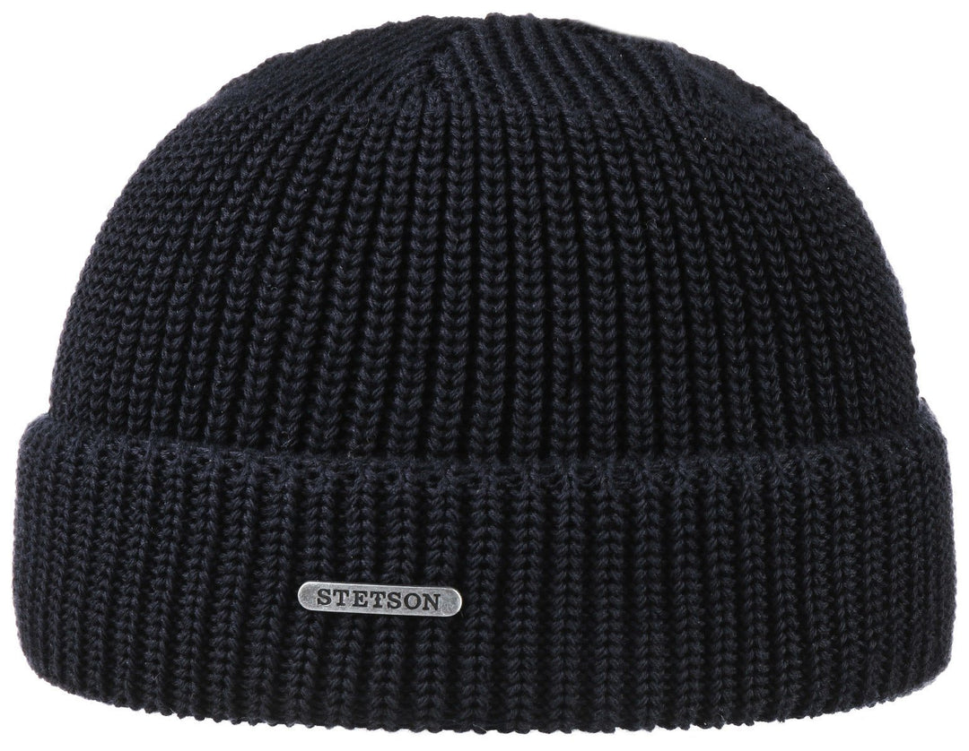 BEANIE COTTON STETSON NAVY - Hut - online.at
