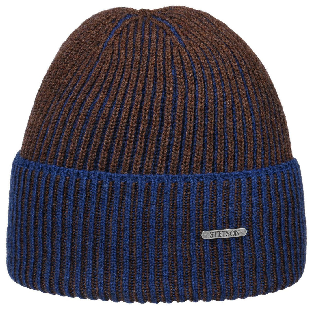 BEANIE MERINO WOOL STETSON BRAUN - Hut - online.at