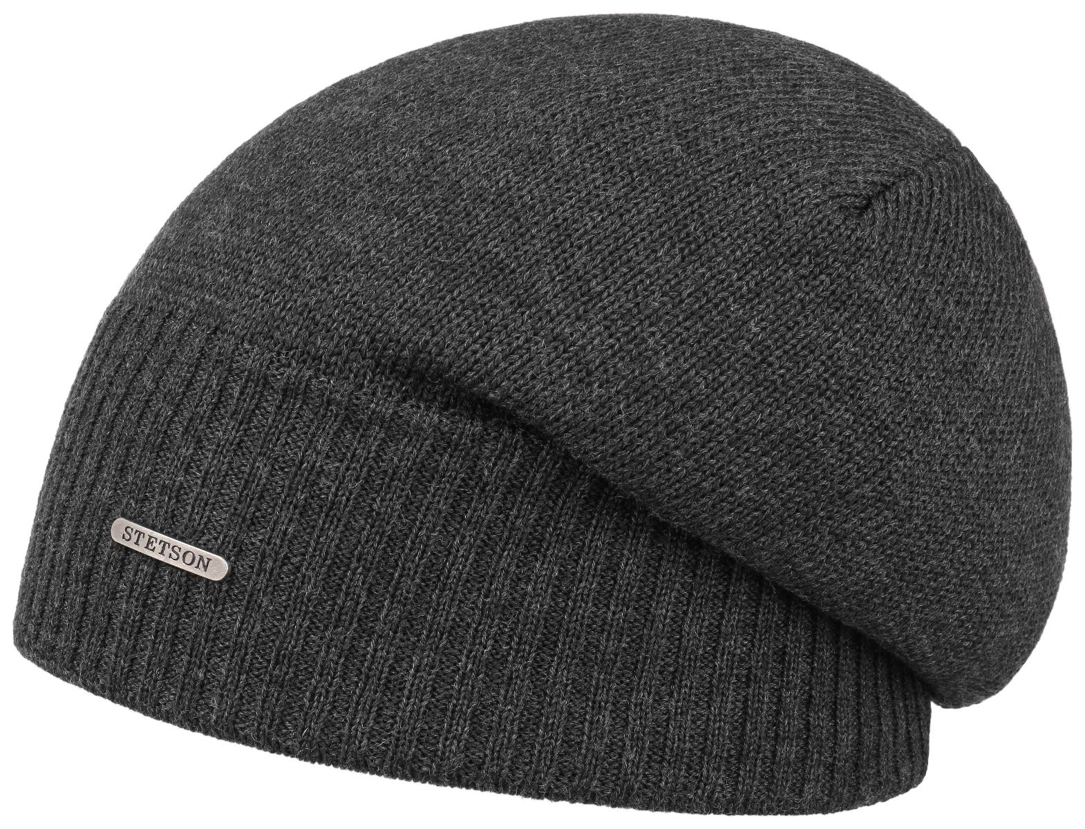 BEANIE OVERSIZED MERINO STETSON ANTHRA Art 8599338 - Hut - online.at