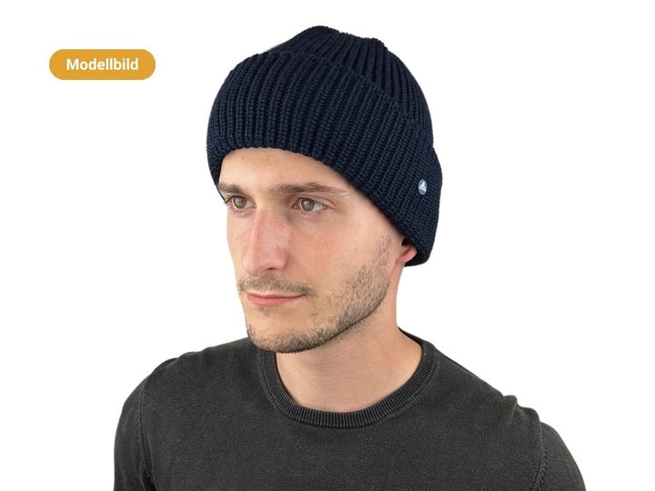 BEANIE WOOL ACRYL HAMMABURG NAVY - Hut - online.at