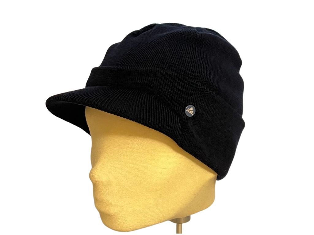 BEANIE WOOL ACRYL SCHIRM HAMMABURG BLAU - Hut - online.at