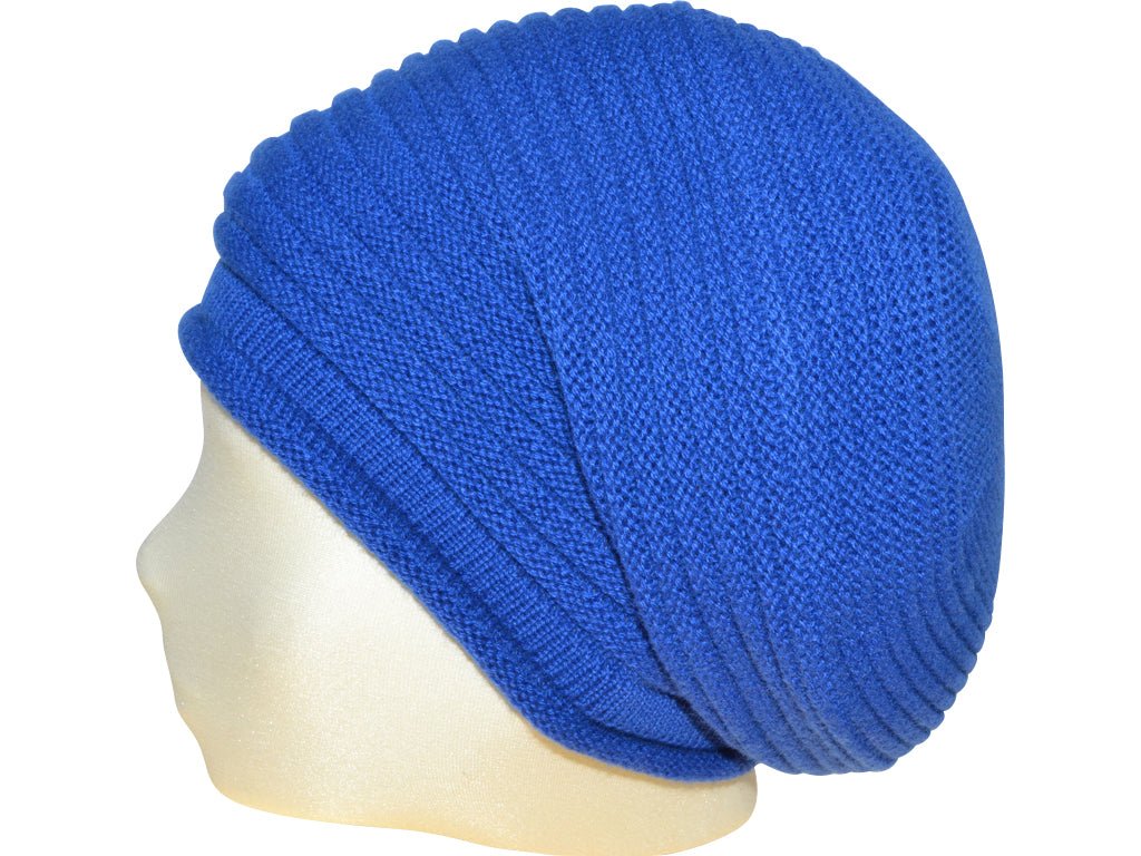 BERRETTO OVERSIZE COBALTO FEINSTES CASHMERE - Hut - online.at