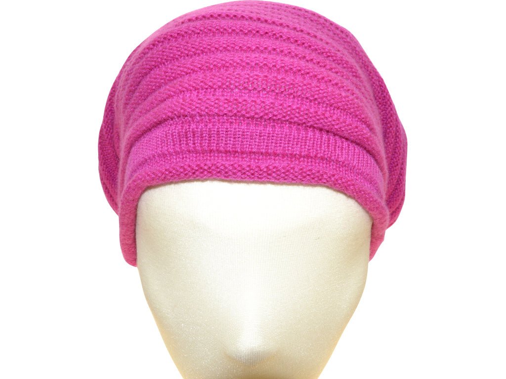 BERRETTO OVERSIZE ORTENSI FEINSTES CASHMERE - Hut - online.at