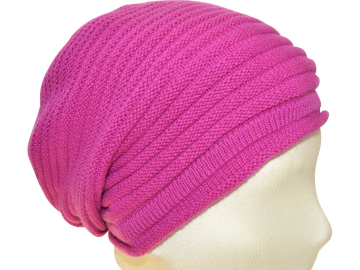 BERRETTO OVERSIZE ORTENSI FEINSTES CASHMERE - Hut - online.at