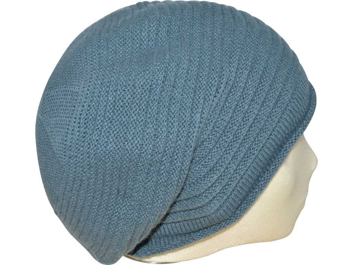 BERRETTO OVERSIZE PETROL FEINSTES CASHMERE OSFA - Hut - online.at