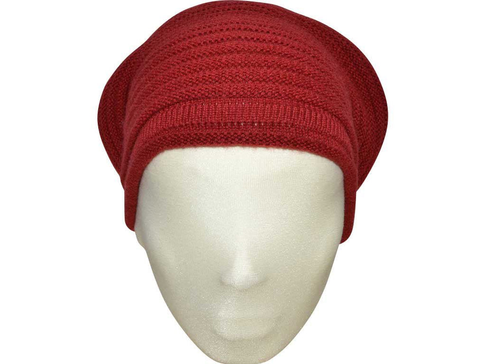 BERRETTO OVERSIZE PORPORA FEINSTES CASHMERE OSFA - Hut - online.at