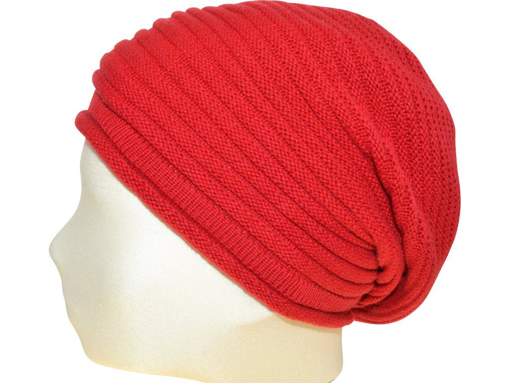 BERRETTO OVERSIZE ROT FEINSTES CASHMERE OSFA - Hut - online.at