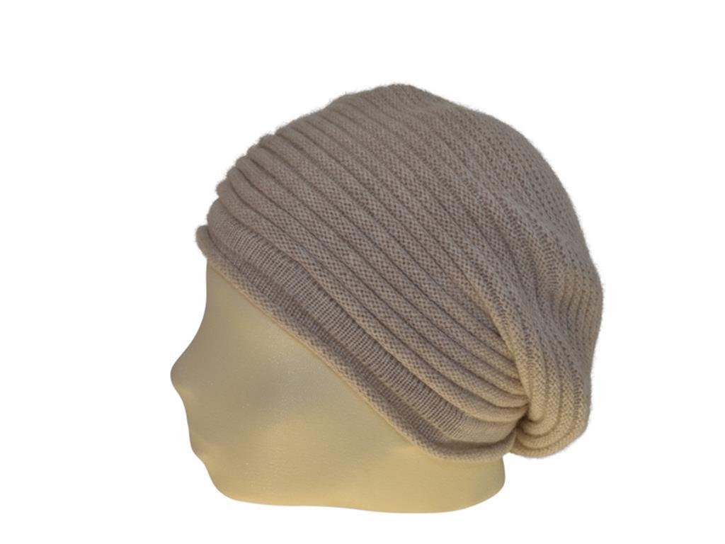 BERRETTO OVERSIZE SAND FEINSTES CASHMERE - Hut - online.at