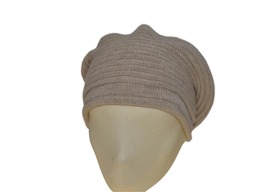 BERRETTO OVERSIZE SAND FEINSTES CASHMERE - Hut - online.at