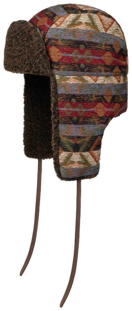 BOMBER ETHNIC JACQUARD STETSON BRAUN M - Hut - online.at