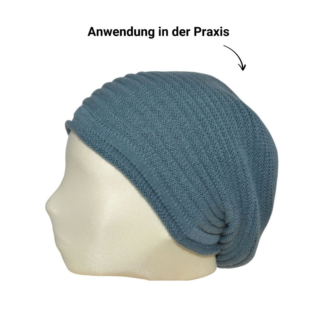 Berretto Oversize Lavanda Feinstes Cashmere