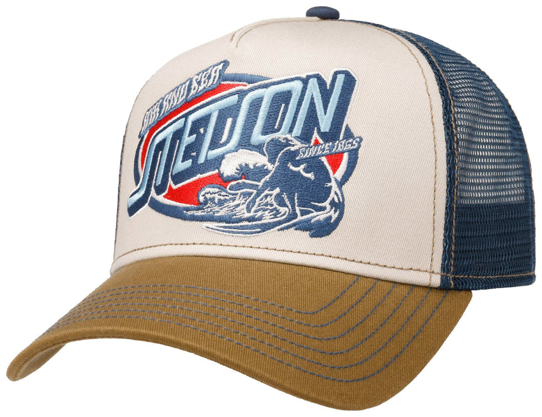 TRUCKER CAP AIR AND SEA STETSON CAMEL - Hut - online.at