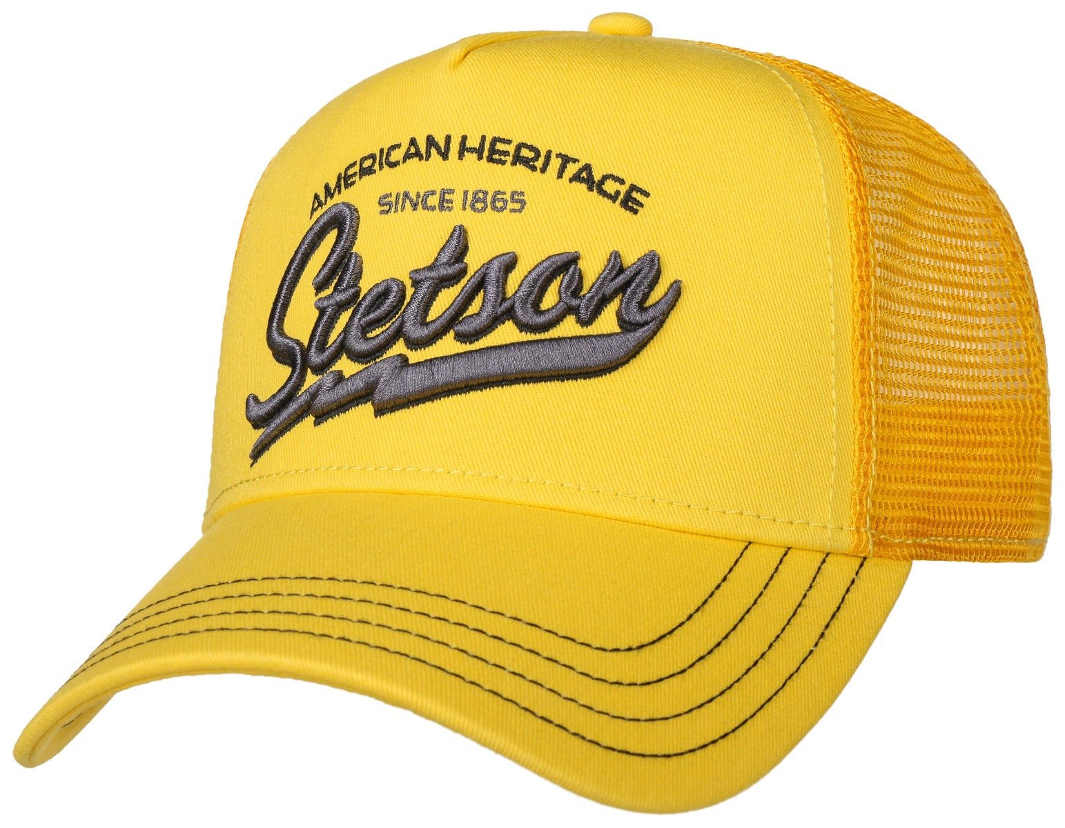 TRUCKER CAP AMERICAN CLAS STETSON GELB - Hut - online.at