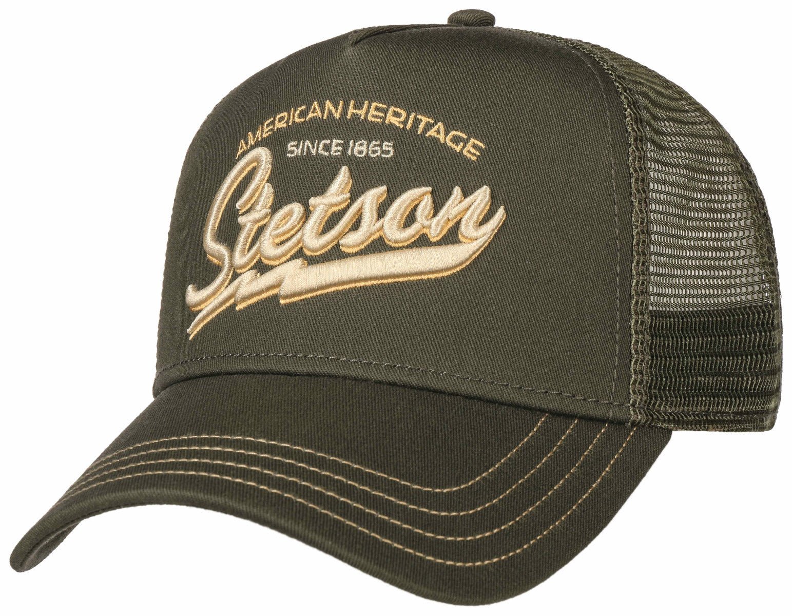 TRUCKER CAP AMERICAN CLASSTETSON OLIV - Hut - online.at