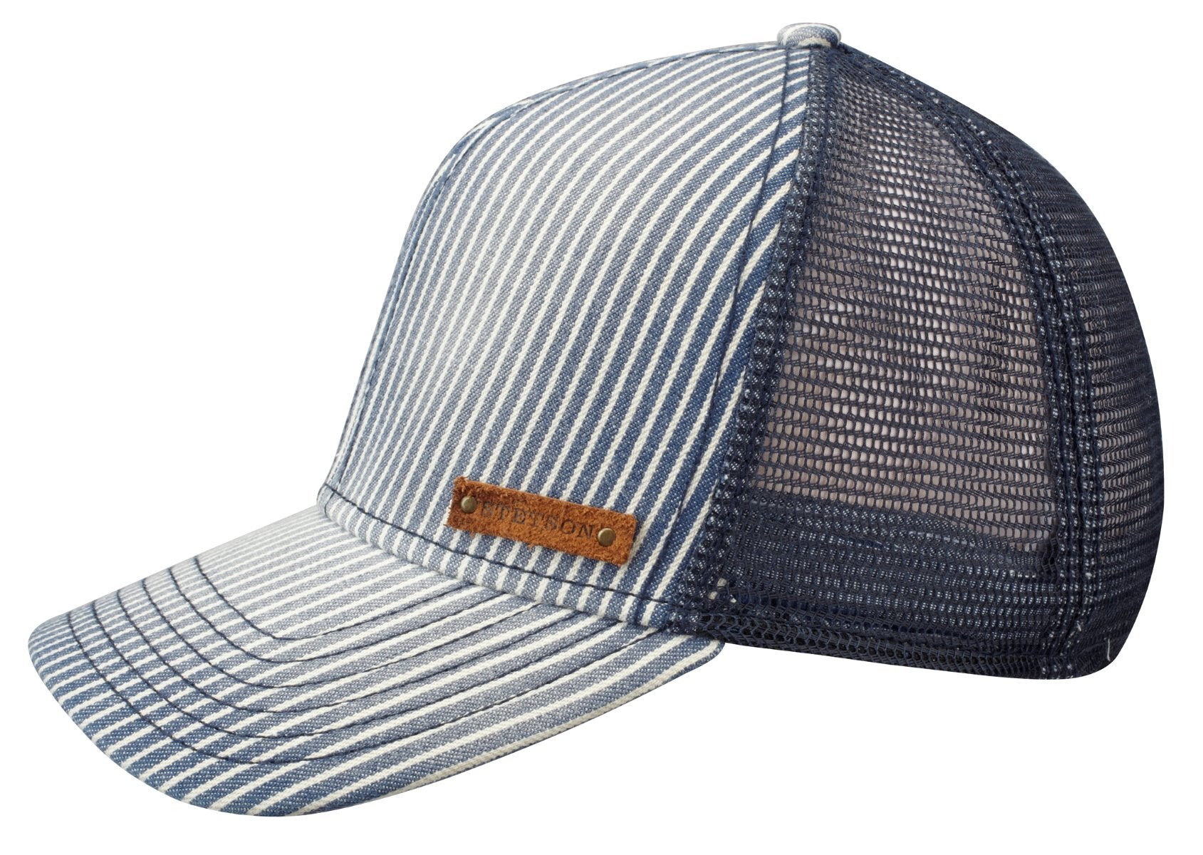 TRUCKER CAP COTTON STRIPE STETSON OSFA - Hut - online.at