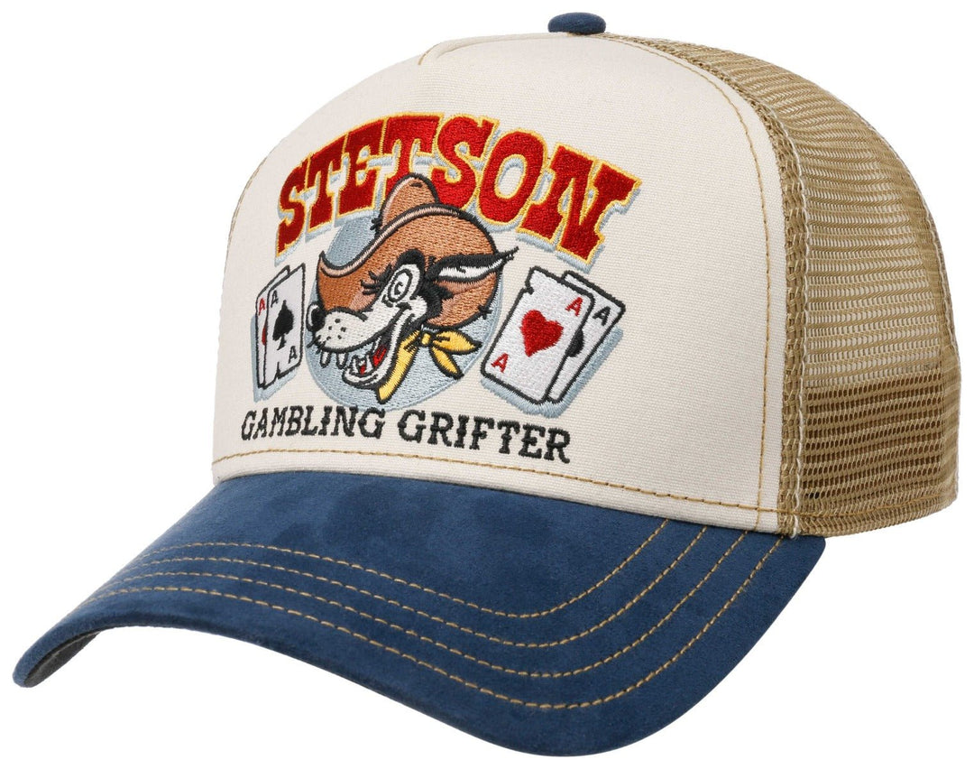 TRUCKER CAP GAMBLING GRIF STETSON NAVY - Hut - online.at