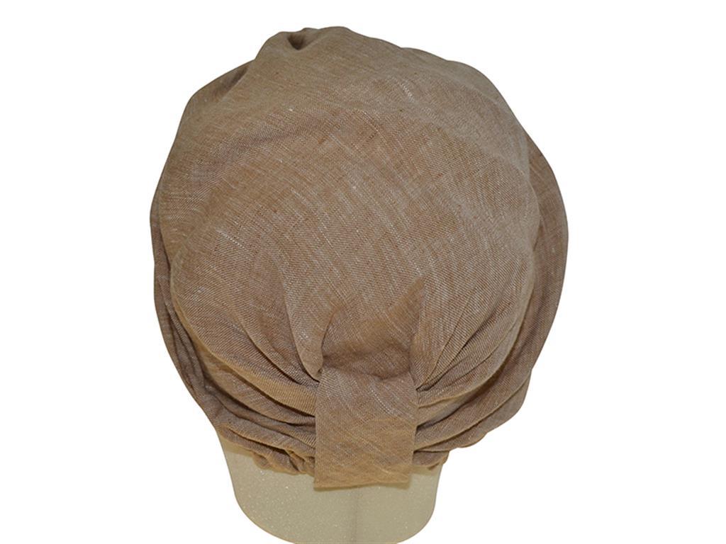 TURBAN UNI LEINEN BEIGE - Hut - online.at
