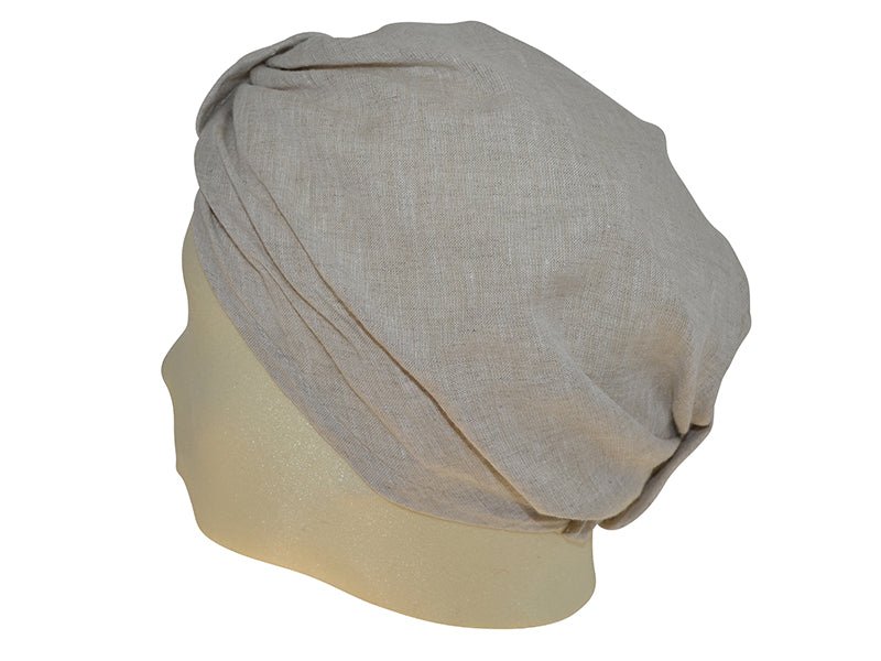 TURBAN UNI LEINEN NATUR - Hut - online.at