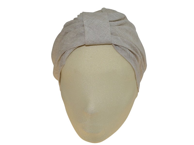 TURBAN UNI LEINEN NATUR - Hut - online.at