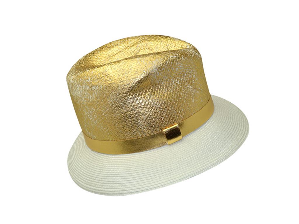 TWO TON TRILBY MARZI GOLD WEIß - Hut - online.at