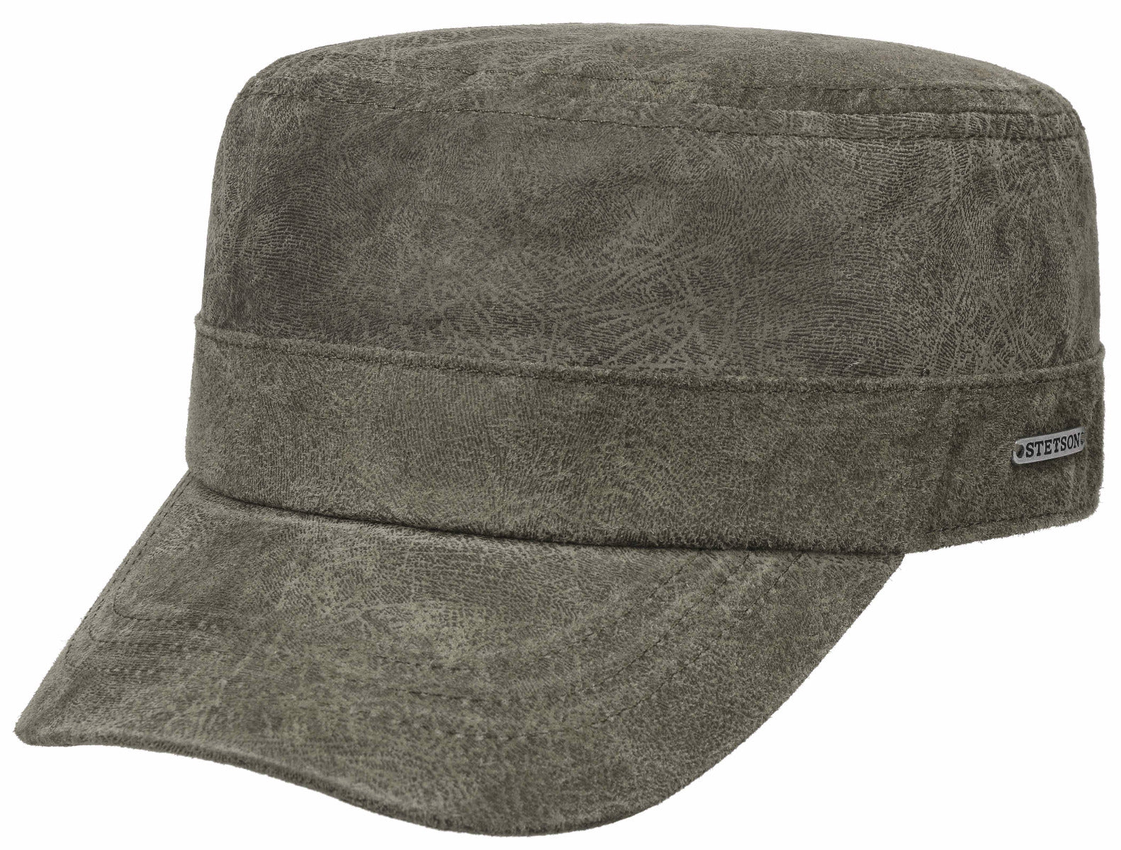 ARMY CAP PIGSKIN STETSON OLIV - Hut-online.at