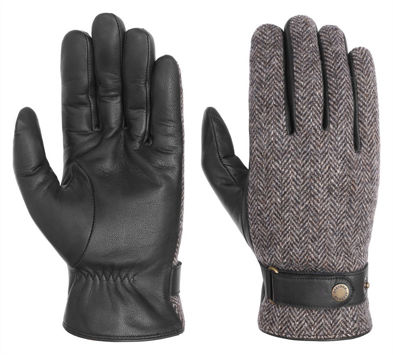 GLOVES GOAT NAPPA STETSON WOOLRICH BLACK – Mauerer