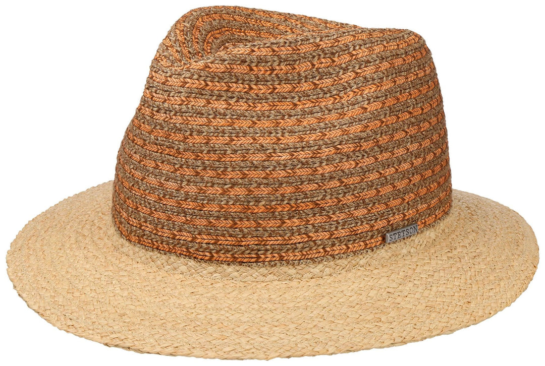 TRAVELLER RAFFIA COTTON STETSON NATUR ORANGE - Hut-online.at