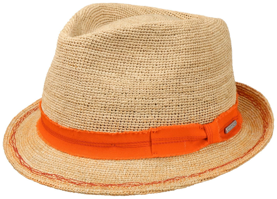 TRILBY CROCHET STETSON NATUR ORANGE - Hut-online.at